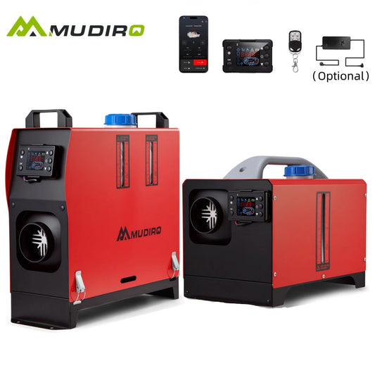 Mudiro 8KW Diesel Heater 12V/24V/240V – Bluetooth, Auto Start-Stop, LCD, High Altitude Mode