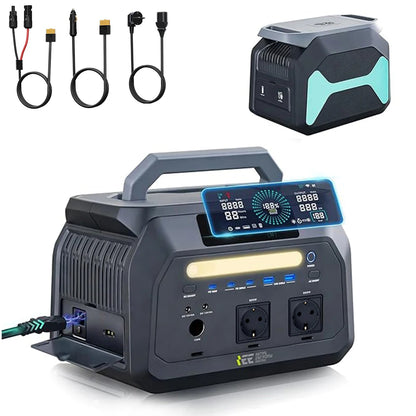 IEE P1800 Portable Power Station 1800W – 1024Wh EV-Grade LiFePO4, 3600W Peak, 11 Ports