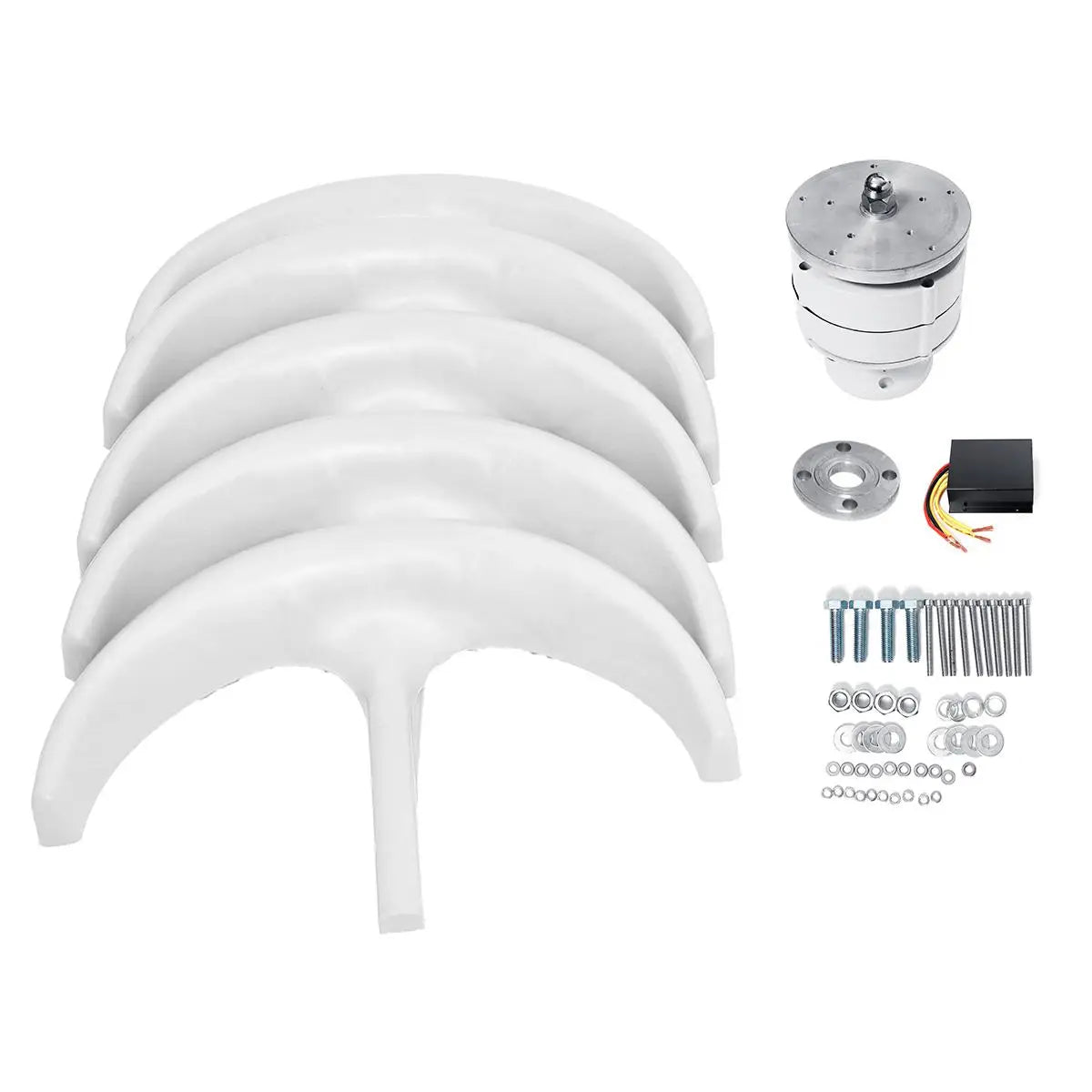 Vertical Wind Turbine Generator 3000W/5000W – 12V/24V/48V, MPPT Controller, for Home & Farm