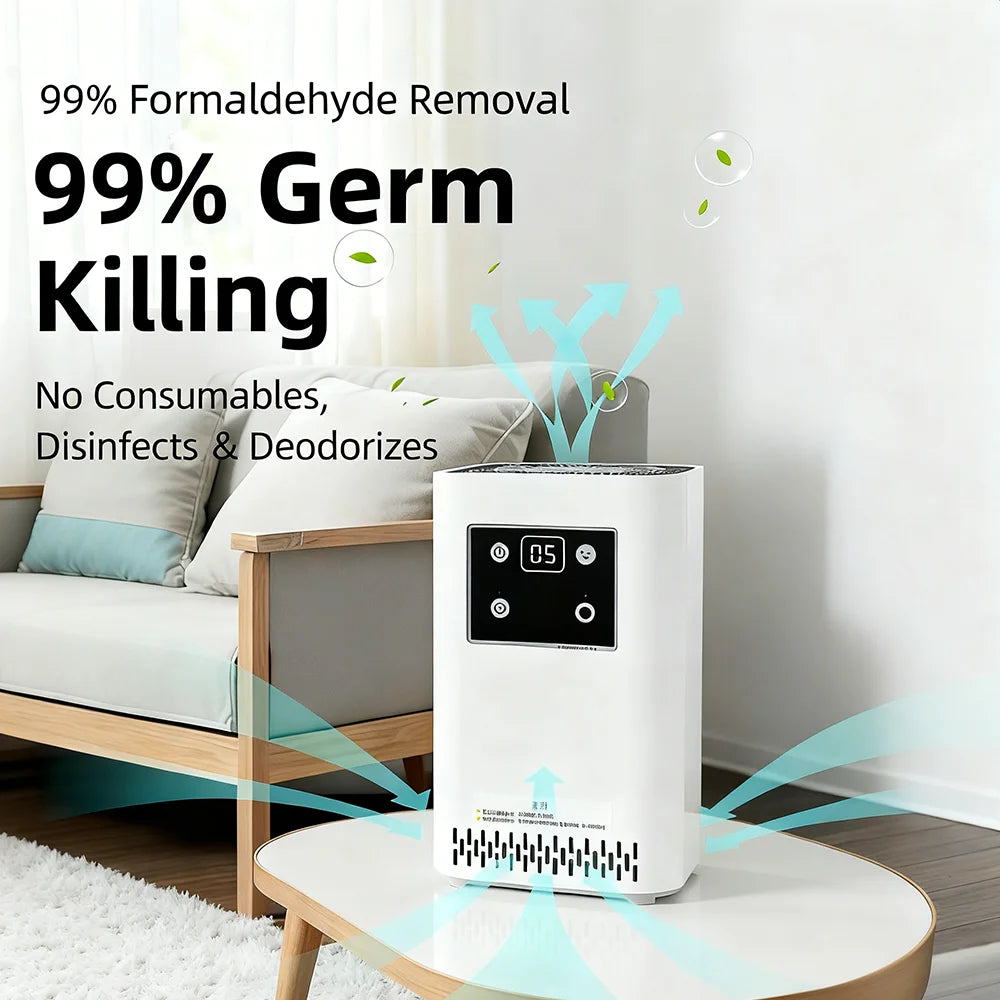 Ozone Generator 60000mg/h – 110V/240V, Air Purifier for Home, Car, Office & Basement