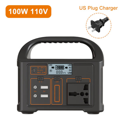 Gaiaray 100W Portable Power Station 220V/110V Power Bank 76.8Wh Solar Power Generator LiFePO4 Outdoor Energy For Camping Travel
