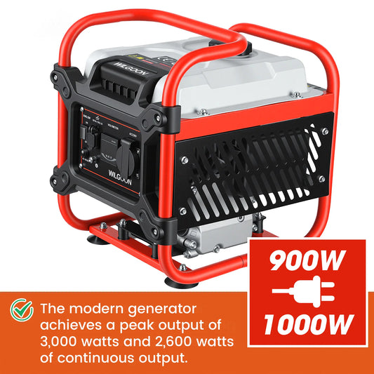 Bison Wilgoon Four-stroke air-cooled Variable frequency Gasoline generator for camping motorhomes 1000W 105cc displacement 96db