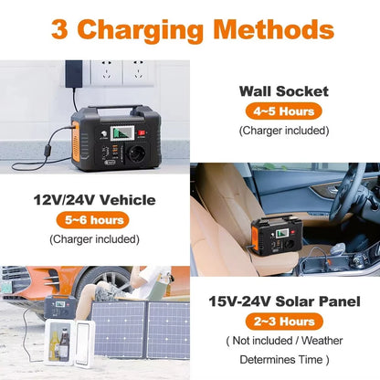 Flashfish E200 Portable Power Station 200W 151Wh LiFePO4 Battery Outdoor travel Vehicle usage Home Portable Carry Power Supply