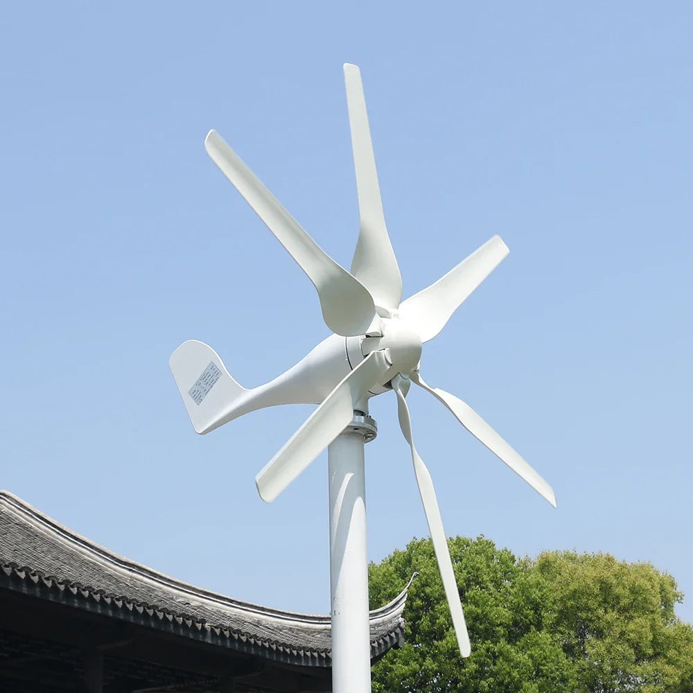SMARAAD SS1000 Horizontal Wind Turbine Generator 1000W – 12V/24V/48V, MPPT, CE Certified