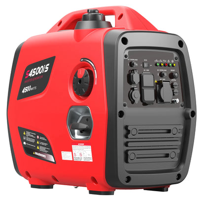 SIOKIUU 4500W Inverter Generator – Ultra Quiet, CO Safety Sensor, 17hr Runtime