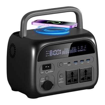 CTOLITY AP400 Portable Power Station 500W – 345Wh LiFePO4, 110V/220V, Solar Ready