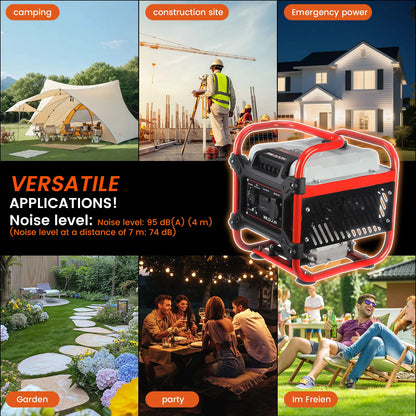 Bison Wilgoon Four-stroke air-cooled Variable frequency Gasoline generator for camping motorhomes 1000W 105cc displacement 96db